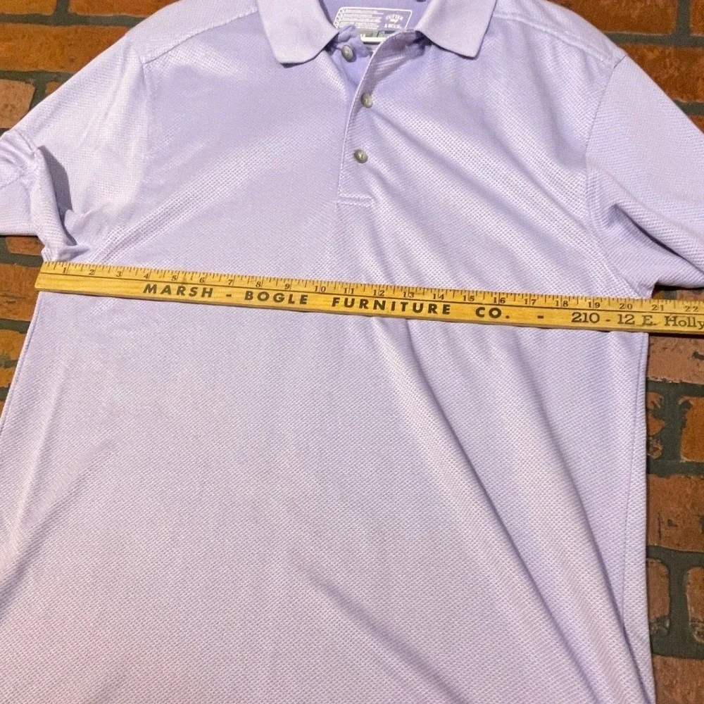 Cutter & Buck Men's L‎ Purple Drytec Luxe Breathable Nanotex Polo